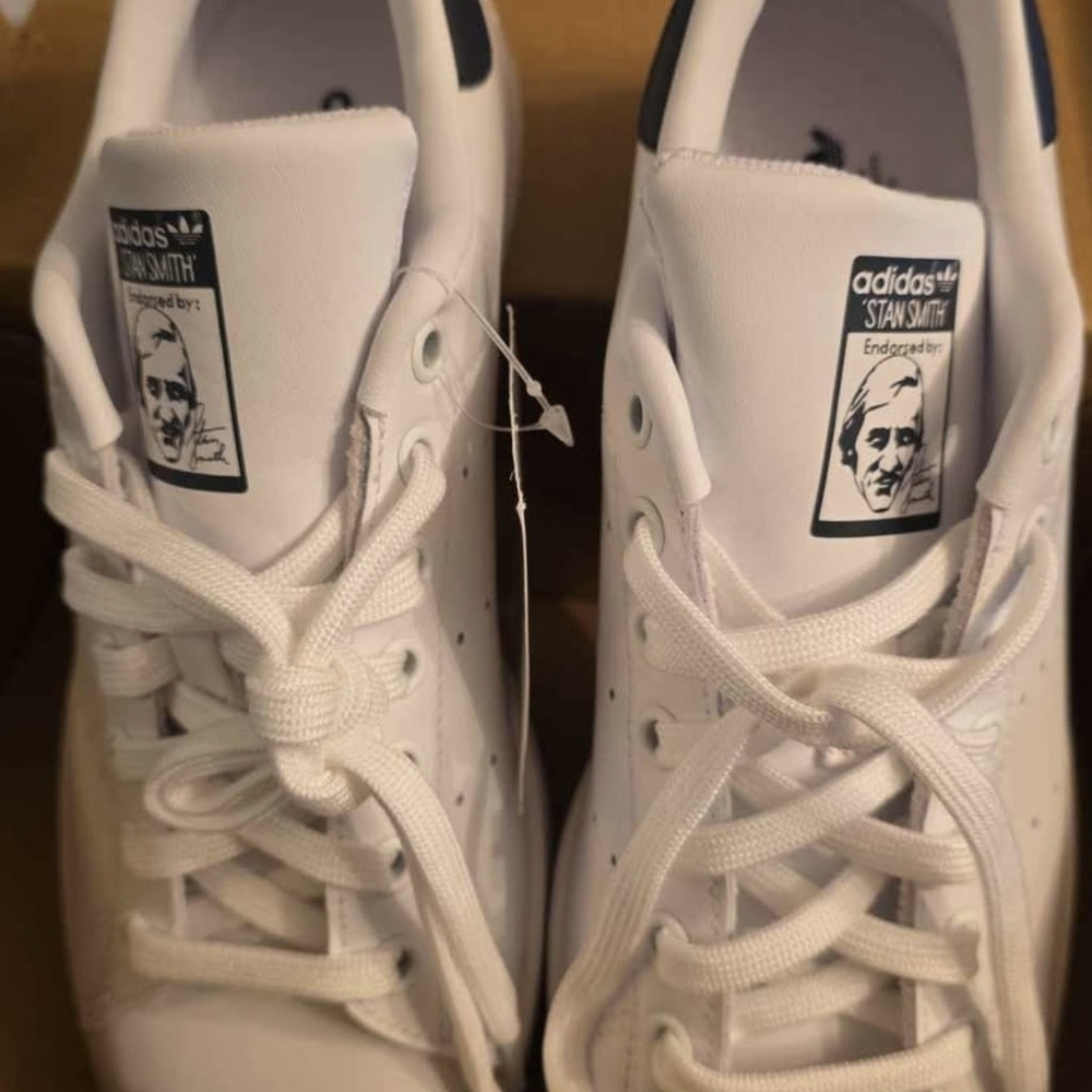 Adidas Stan Smith White and Black Sneakers